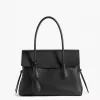 Lydia Tote Bag Grained Leather - Black