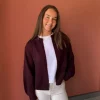 Julie Cardigan - Burgundy