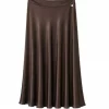 Satin Bias Cut Skirt - Moro