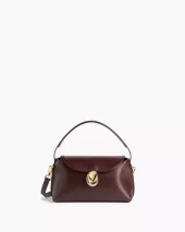 Gaia Mini Bag Leather - Burgundy