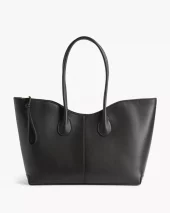 Gaia Tote Bag Leather - Black