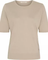 BTFCATHRINE SILK TOP-BEIGE