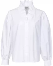 Irene Ruffle Blouse - White