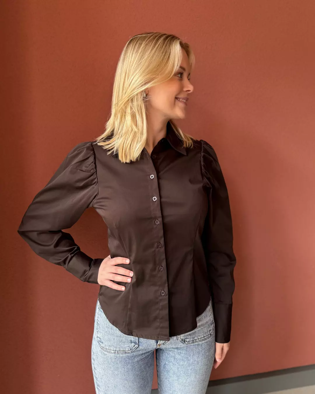 Esther Blouse - Brown