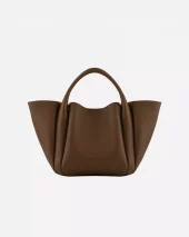 Medium Satchel Bag Cowhide - Taupe
