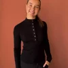 Freesia Knit Blouse - Black