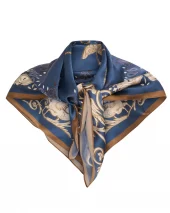 Lola Silk Scarf - Shaded Blue