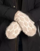 Gera Mittens - Light Brown Melange