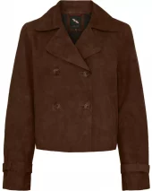 BTF Jolie Suede Jacket - Chocolate Brown