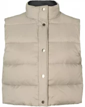 Denali Reversible Down Quilt Waistcoat - Sandstone