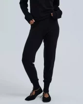 Wool Cashmere Leggings - Black