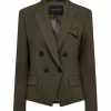 CM Tailor Blazer short - Green Melan