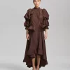 Skye Blouse - Espresso Brown