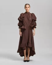 Skye Blouse - Espresso Brown
