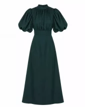 Holly Dress - Emerald Green