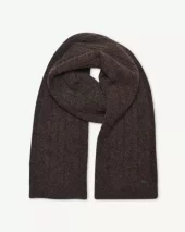 Defne, knit scarf - ChocoBrown