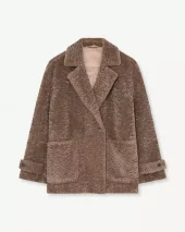 Elia, fake fur - Taupe Grey
