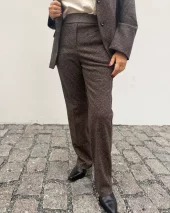 Marit, jersey pants - ChocoBrown