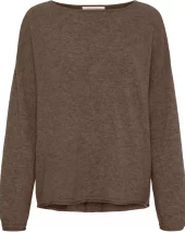 BTF Mira Pure Cashmere Pullover - Brown Melange