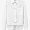 Maia Tie-neck Blouse - White