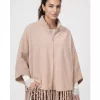 Jacket Strickcape - Cappuccino