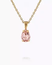 Petite Drop Necklace - Vintage Rose