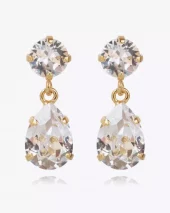 Mini Drop Earrings - Crystal