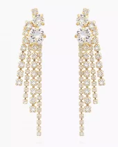 Amy Earrings - Crystal