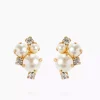 Molly Earrings - Pearl/Crystal