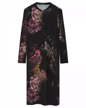 Madonna MidiDress Black/Flower