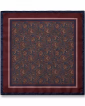 Amuse Greta Skjerf - Navy Paisley Print