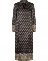 Hanna Silk Dress - Black Mix