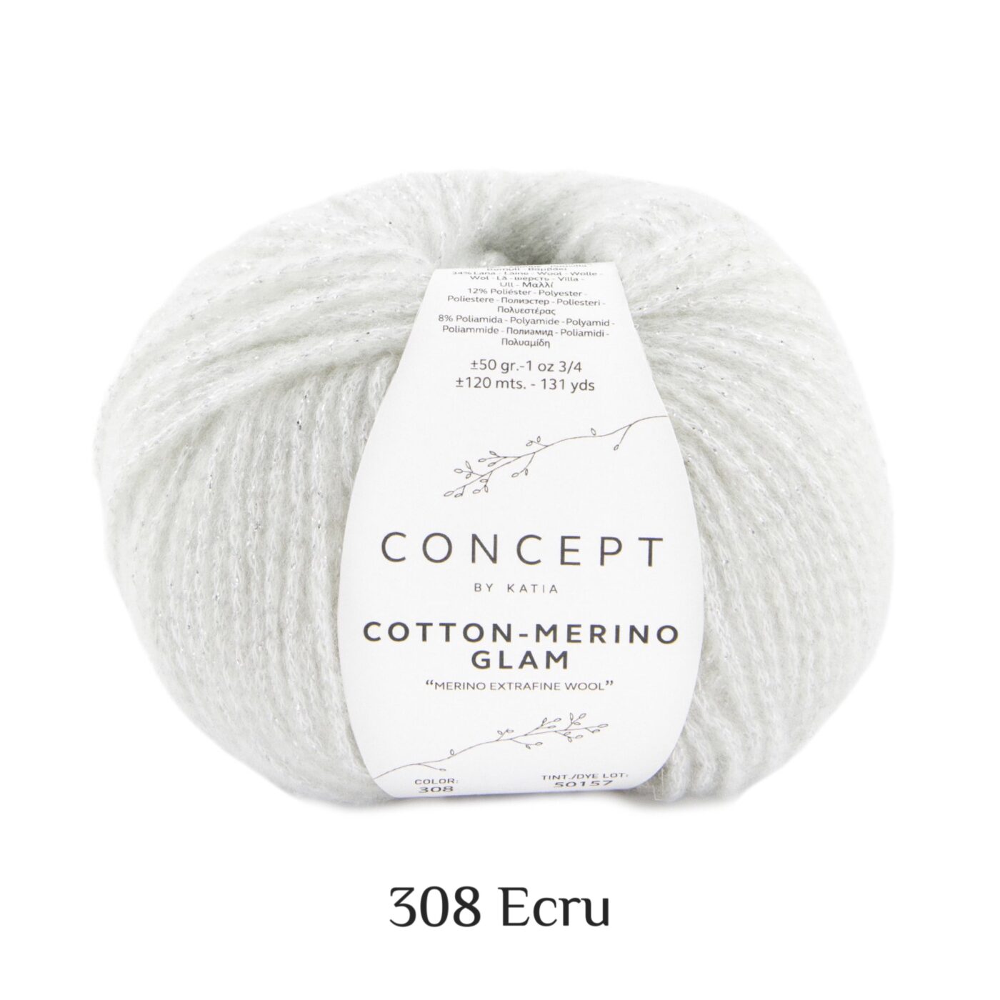 Cotton Merino Galm 308 Ecru
