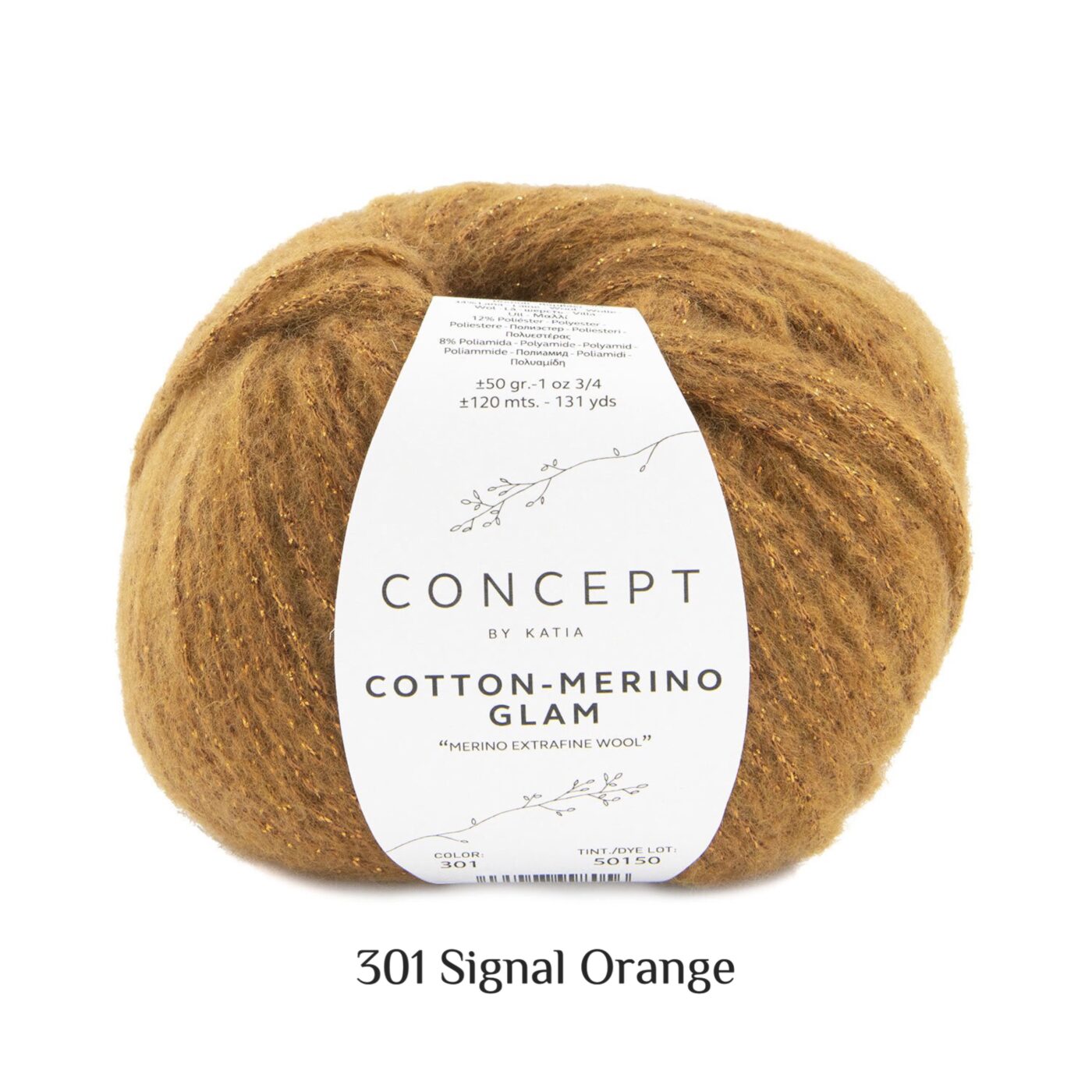 Cotton-Merino Galm 301 Signal orange