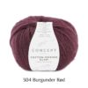 Cotton-Merino Galm 304 Burgunder rød
