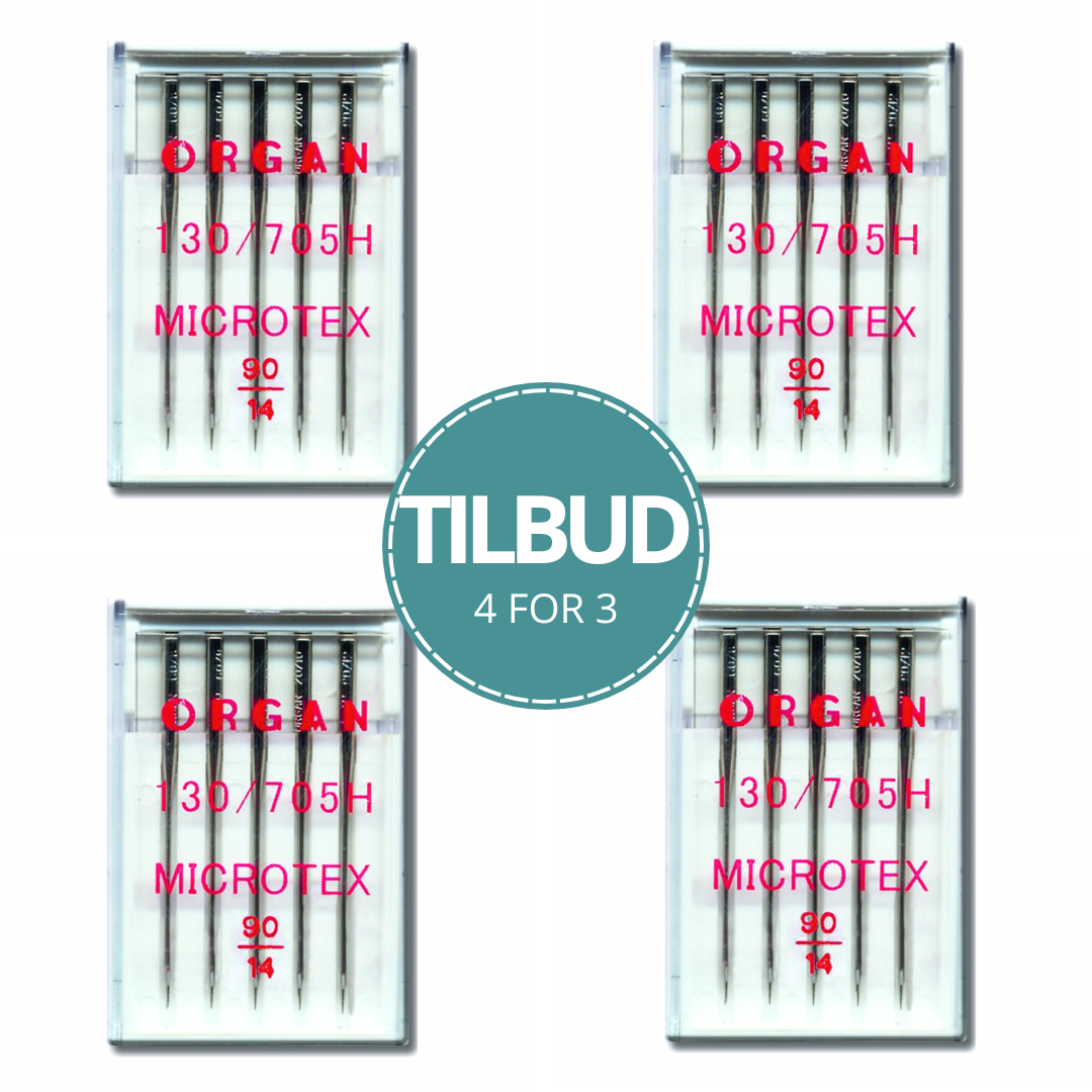 Tilbudspakke Symaskinnåler microtex #90