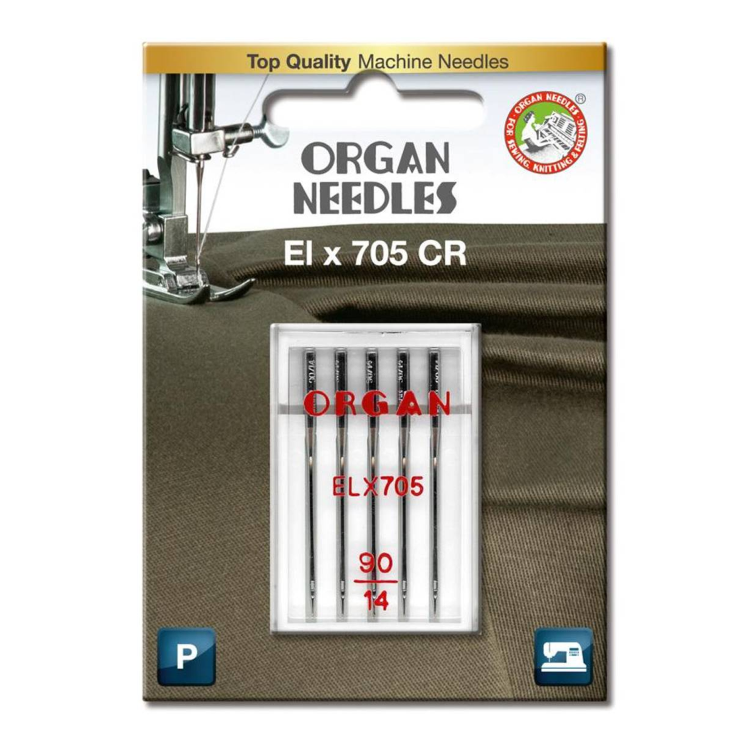 Organ Coversøm krom nål ELx705 #90