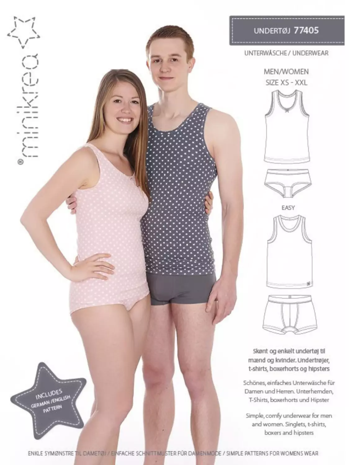Undertøy til han og henne - xs-xxl - Minikrea 77405