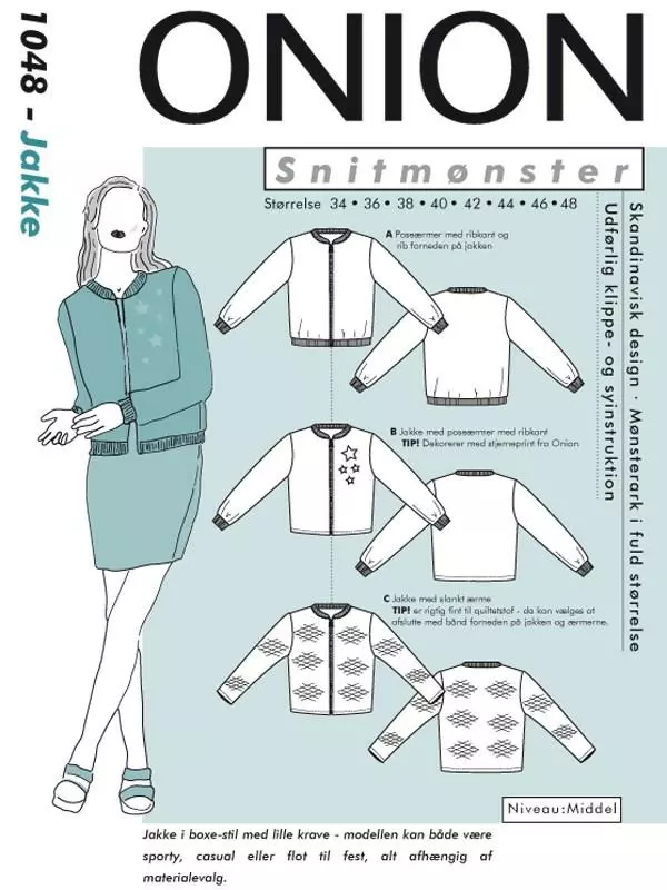 Jakke - 34-48 - Onion 1048