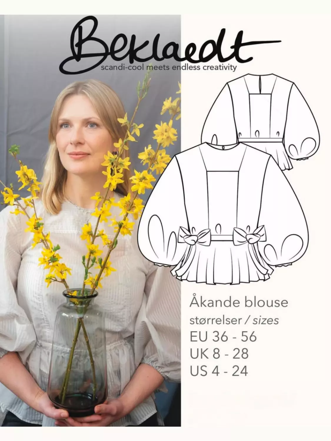 Åkande, bluse - 36-56 - Beklaedt