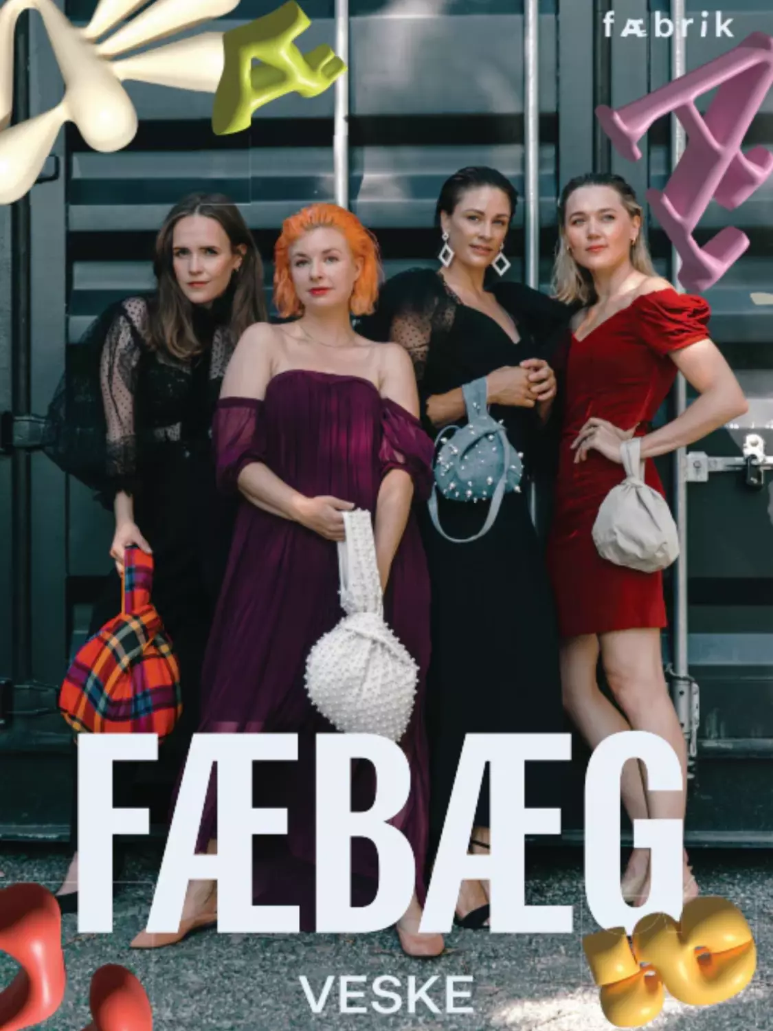 Fæbbæg - Veske i 3 str. -  Fæbrik