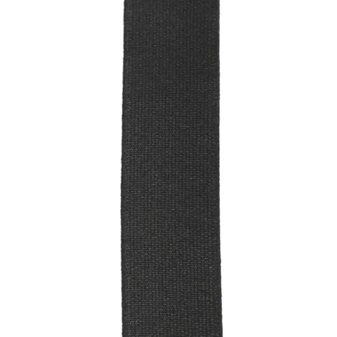 Sort - 25mm - Elastikk