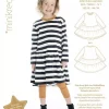 Jersey kappekjole - 2-14 år - Minikrea 33015