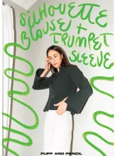 Silhouette Blouse + Trumpet Sleeves - XXS-XXL - Puff & Pencil