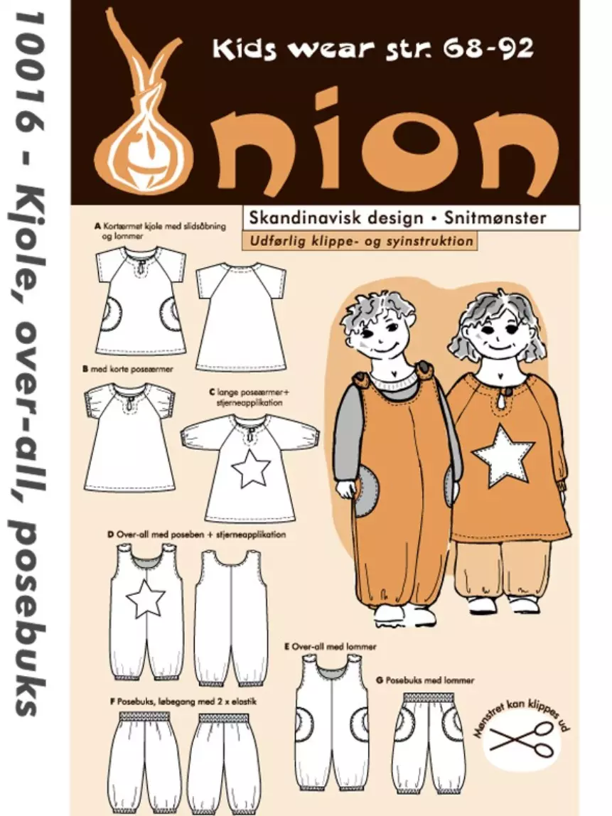 Kjole, snekkerbukse & posebukse - 68-92 - Onion 10016