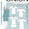 Skjortekjole/bluse med volangkrage - XS-XL - Onion 2090