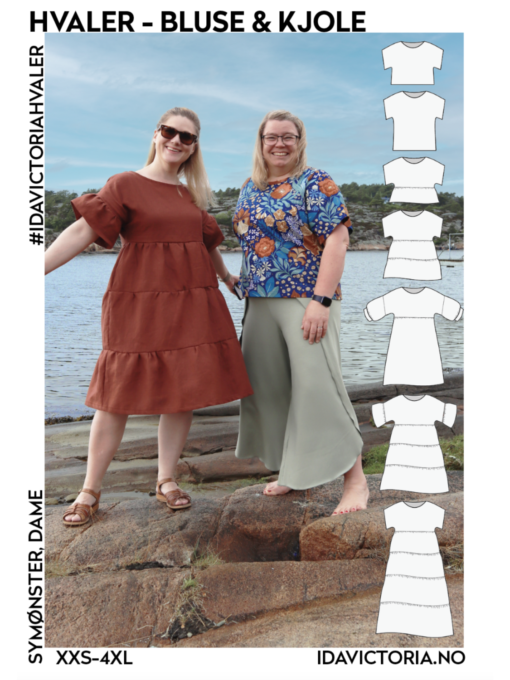 Hvaler - Bluse og kjole - xxs-4xl - Ida Victoria