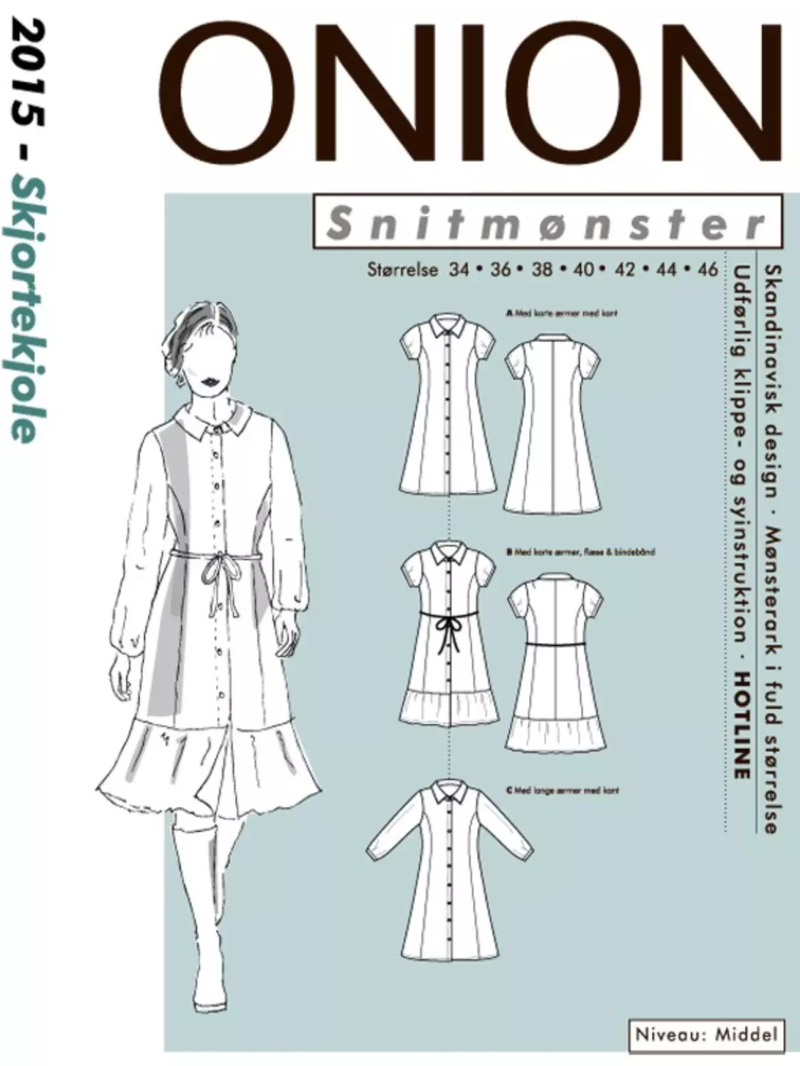 Skjortekjole - 34-46 - Onion 2015