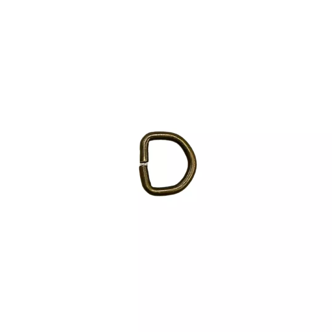 Gl.messing - 10 mm - D-ring