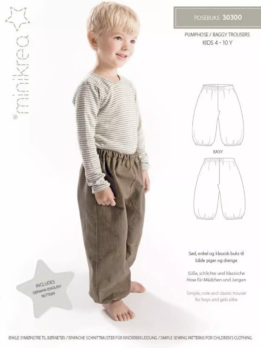 Bukse - 4-10 år - Minikrea 30300